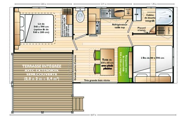 Mobil Home 5Pers Proche Europa Park Dans Camping 3Etoiles Boofzheim Bagian luar foto